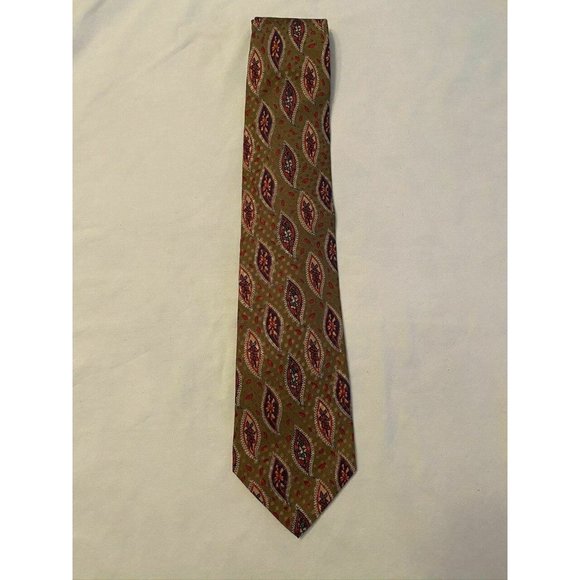 Christian Dior Bronze Paisley Dotted Tie - Picture 3 of 10
